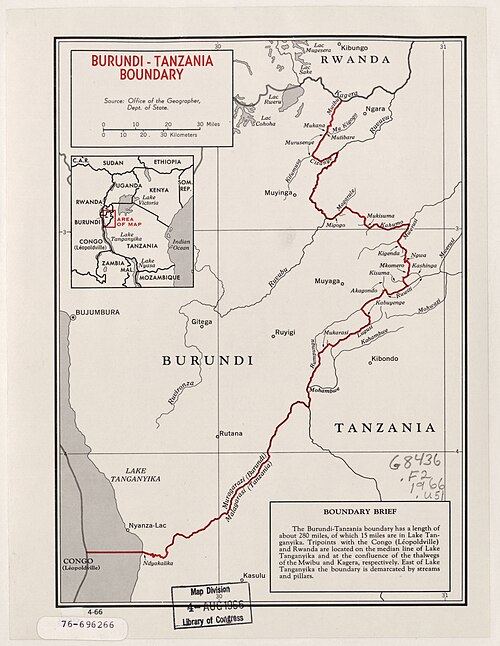 Hranice Burundi-Tanzanie. 4-66