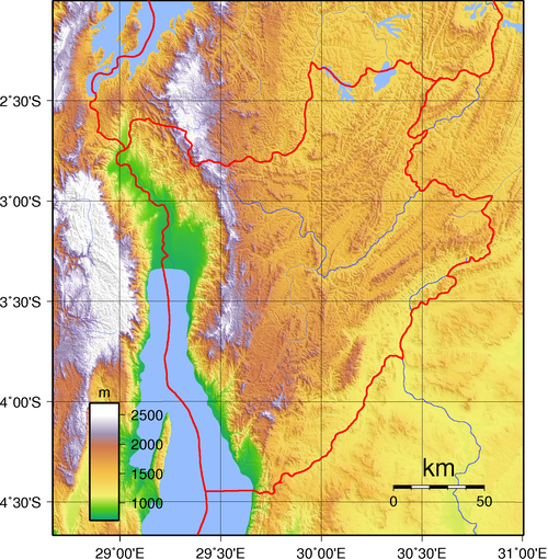 Topografie Burundi