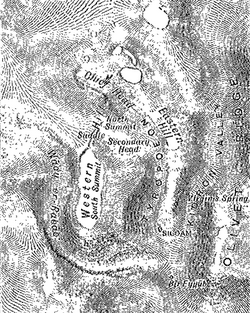 Terenní mapa Jeruzaléma