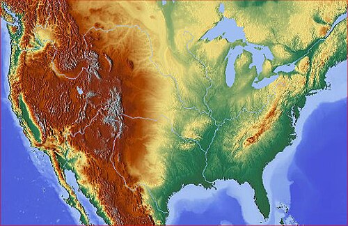 MAPA USA TOPO 1