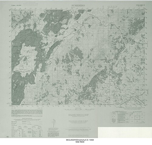 Calabazas (Kuba) - historická mapa