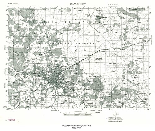 Camaguey (Kuba) - historická mapa