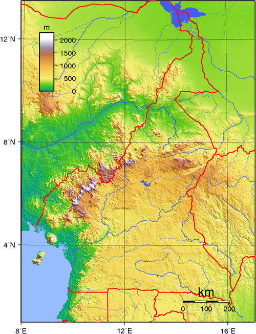 Topografie Kamerunu