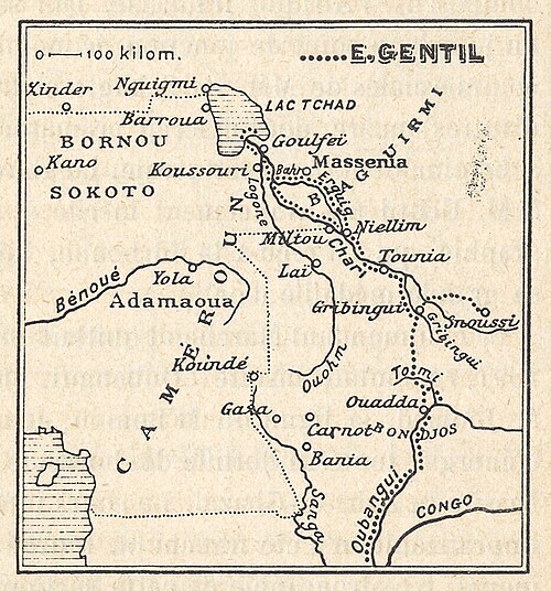 Kamerun - historická mapa