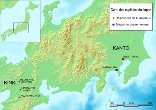 Hlavní města Japonska
