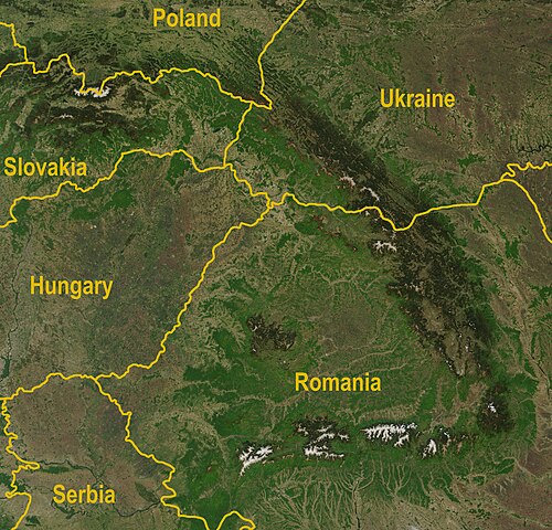 Karpaty - satelit