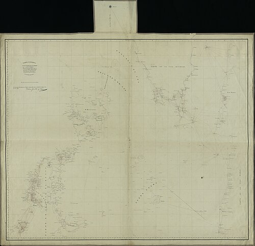 Sférická mapa archipelagů Calamianes