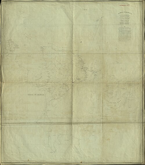 Sférická mapa středního Filipínského archipelágu