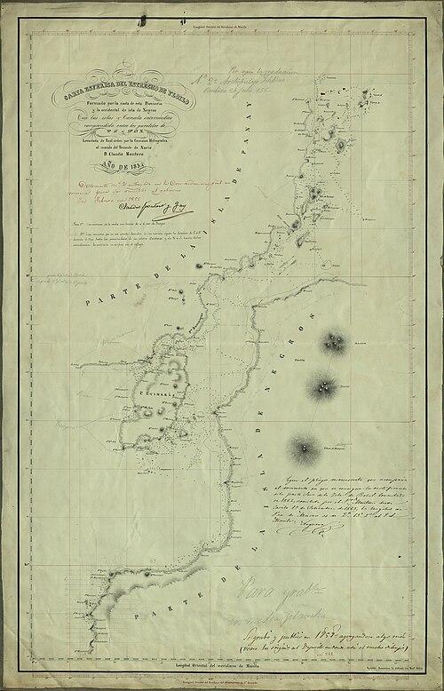 Sférická mapa Průlivu Iloilo