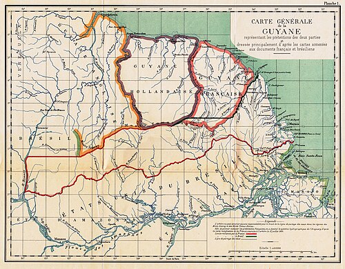Obecná mapa Guyany