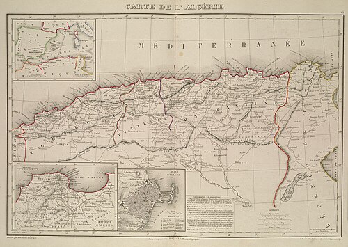 Mapa Alžíru