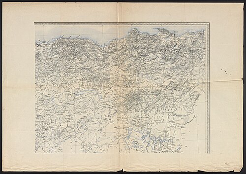 Mapa Alžíru - Válečné ministerium 1876