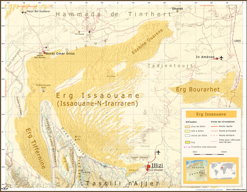 Mapa ergu Issaouane