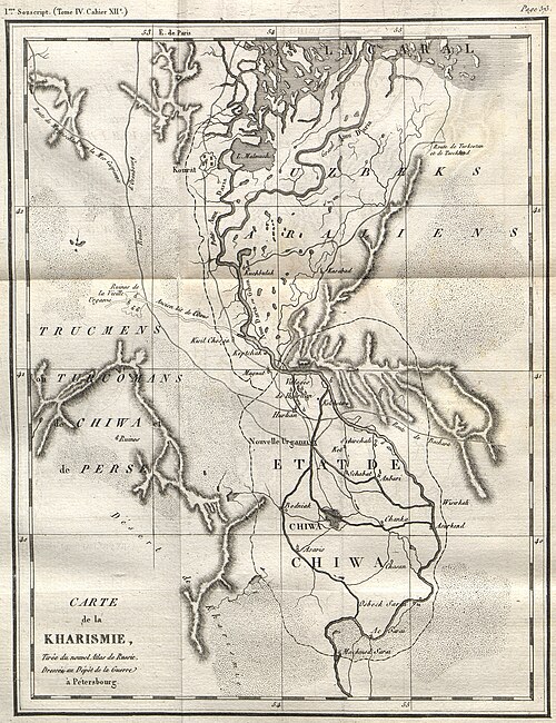 Mapa Chórazmie