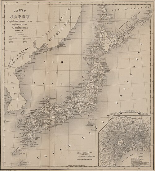 Mapa Japonska