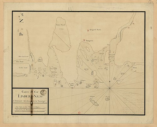 Mapa mysu Linders-Naess