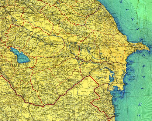 Mapa Kavkazu (ruština, 1903)