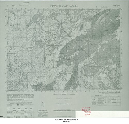 Cayo Mambi (Kuba) - historická mapa