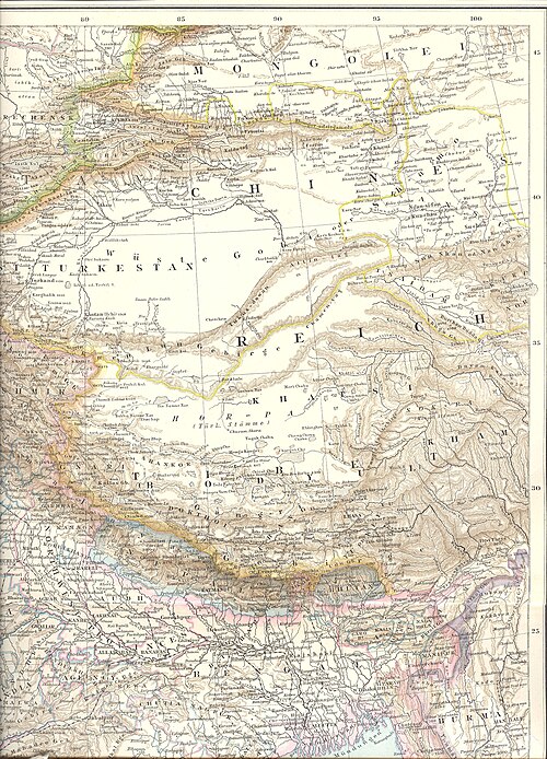 Střední a Jižní Asie (1881)