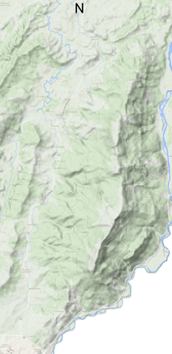 Cerro tasajero topografická