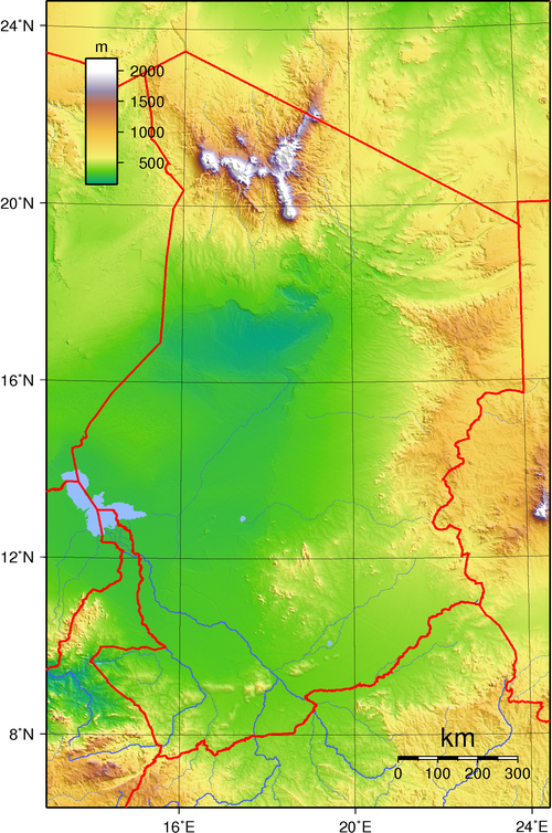 Topografie Čadu