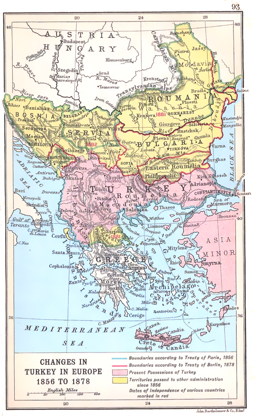 Změny v Turecku v Evropě 1856-1878