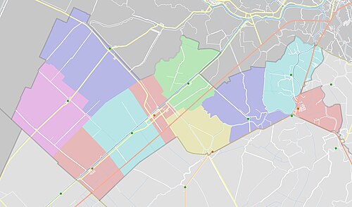 Administrativní mapa okresu Chauthanha