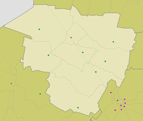 Administrativa mapa okresu Chau Thanh ST