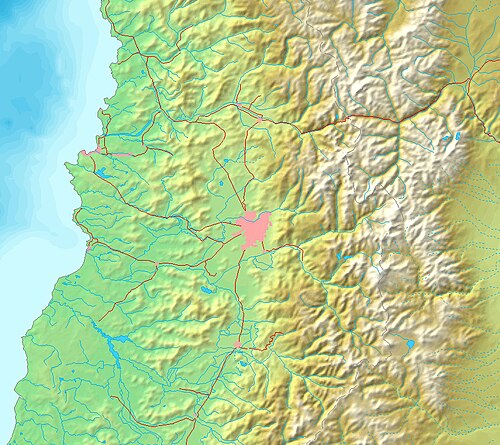 Střední Chile 1 Relief
