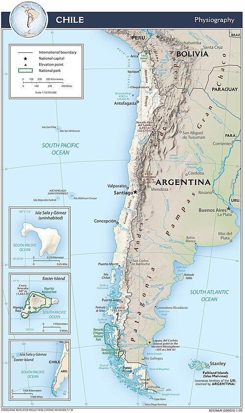 Fyziografie Chile