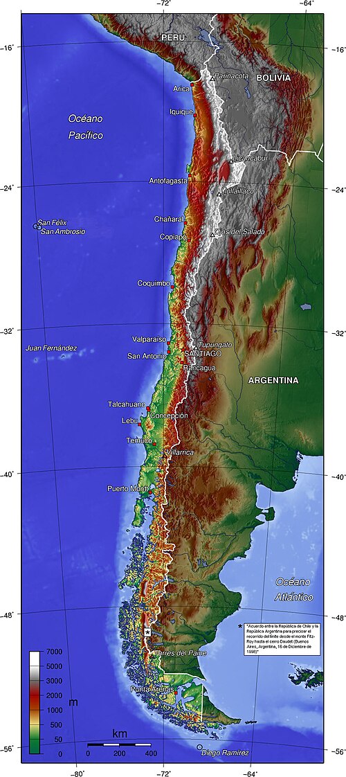 Topografie Chile es