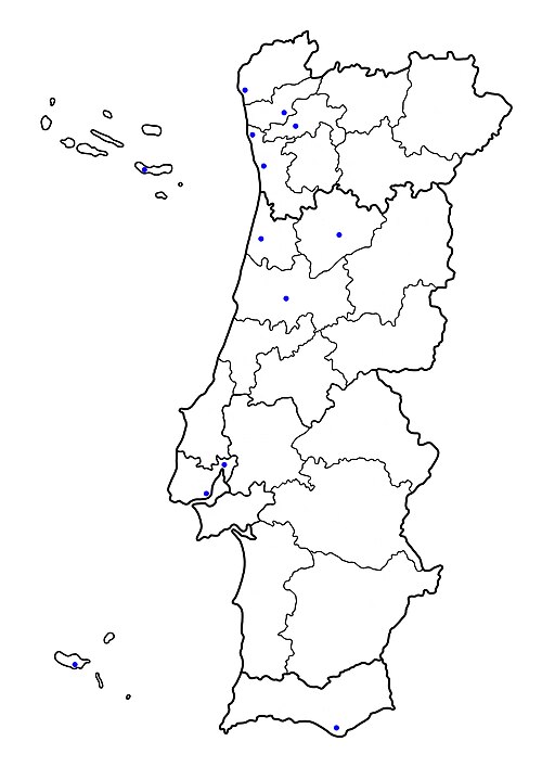 Města Portugalska URAU