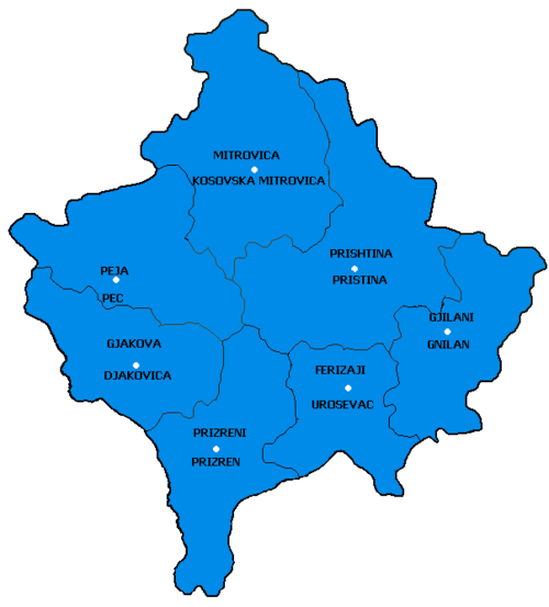 Města Kosovy