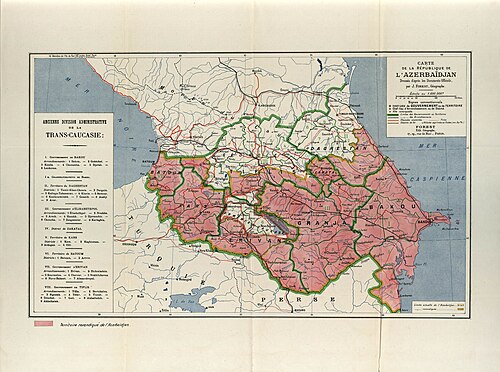 Nároky Ázerbájdžánu v Paříži 1919