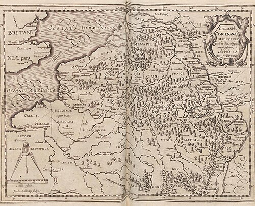 Cluever 1616 - Historická mapa Nižemí