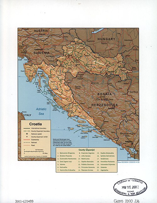 Chorvatsko. LOC 2002620499
