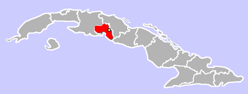 Cruces, Kuba - Poloha