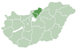 Mapa Cserhát