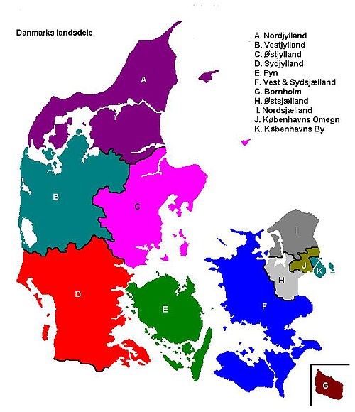 Dánské provincie