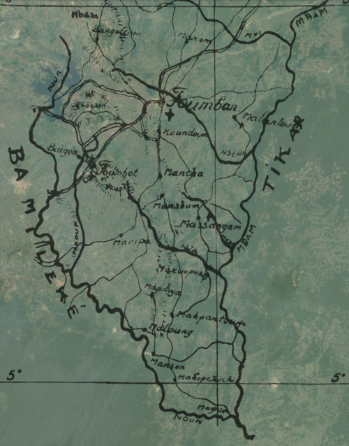 Podrobná mapa Bamumu