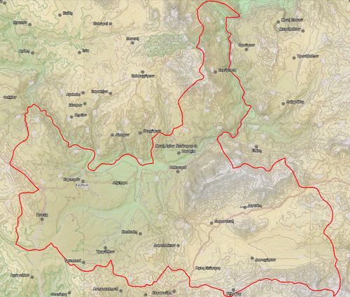 Okres Deskatis - Topografie