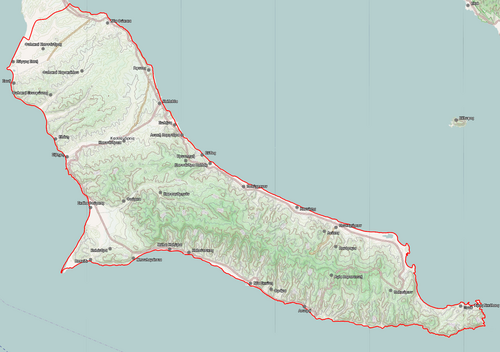 Dimos Kassandras - Topografická mapa