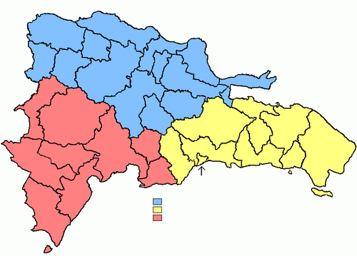 Dominikánská republika - Označená mapa (1)