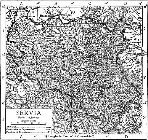 Srbsko - Encyklopedie Britannica 1911