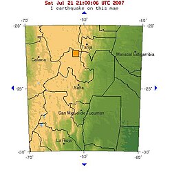 Zemětřesení v Jujuyi, Argentina