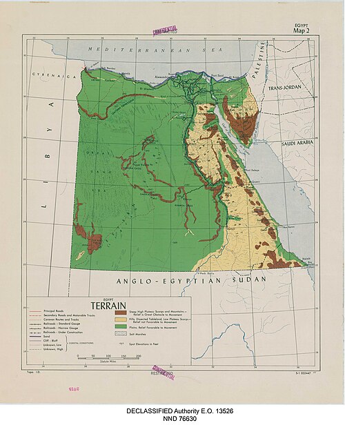 Mapa Egypta 2 - DPLA