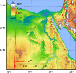 Topografie Egypta