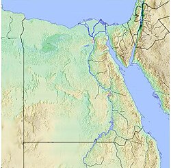 Mapa terénu Egypta - Káhira Karnak