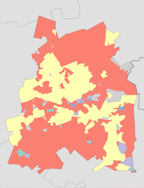 Ekurhuleni - Mapa skupin obyvatel 2001