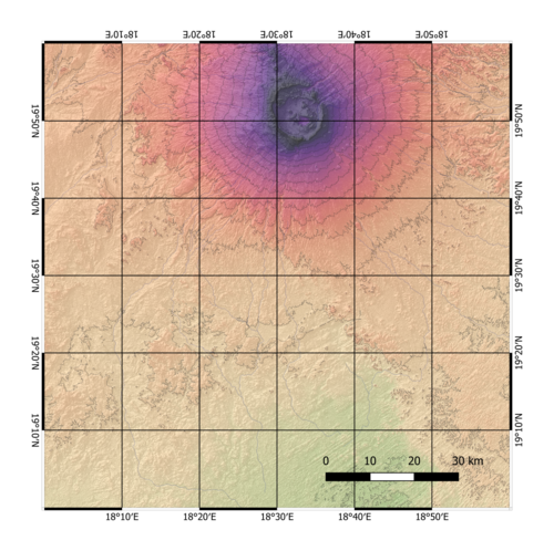 Topografie Emi Koussi